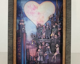 Kingdom Hearts-nachtlampje – retro gamerstijl | Handgemaakt decor