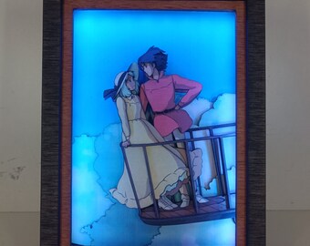 Handmade Howl's Moving Castle Lamp: Anime Diorama Night Light