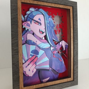 Splatoon Shiver Nachtlicht, Schattenbox von Grizzco Industries, Salmon Run Lightbox, Splatoon Lightbox, tolles Geschenk für Geburtstag, Weihnachten.