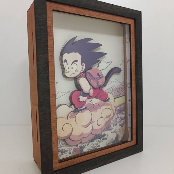 Dragon Anime Night Light, Shadow Box, Lightbox, Anime Lightbox, Amazing gift for birthday, christmas, xhade lamp Dragon Anime Night Light, Shadow Box, Lightbox, Anime Lightbox, Amazing gift for birthday, christmas, xhade lamp