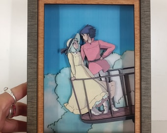 Howl's Moving Castle Shadow Box: Anime Night Light, App Controlled