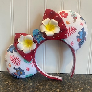 Mouse Ears/LILO and Stitch/Ohana/Boutique Mouse Ears/Disney Inspired/Headband/Handmade
