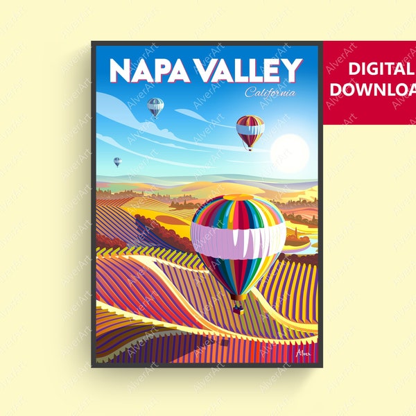 Napa Valley Poster Etsy