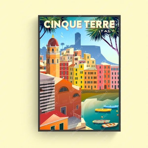 Italy Poster, Cinque Terre Poster, Italy Print, Italy Wall Art, Unframed