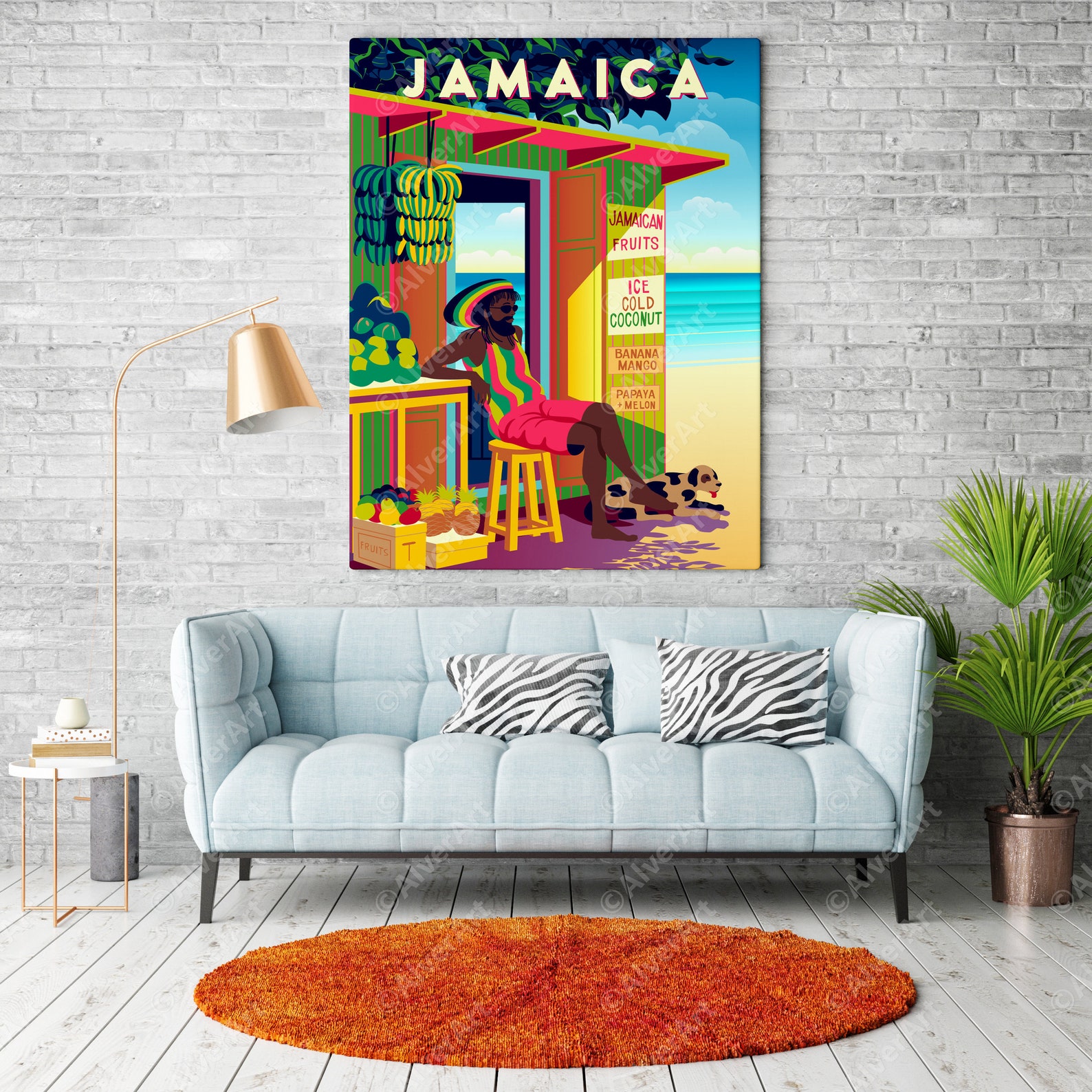 Caribbean Poster Jamaica Poster Jamaica Tropical Print Etsy