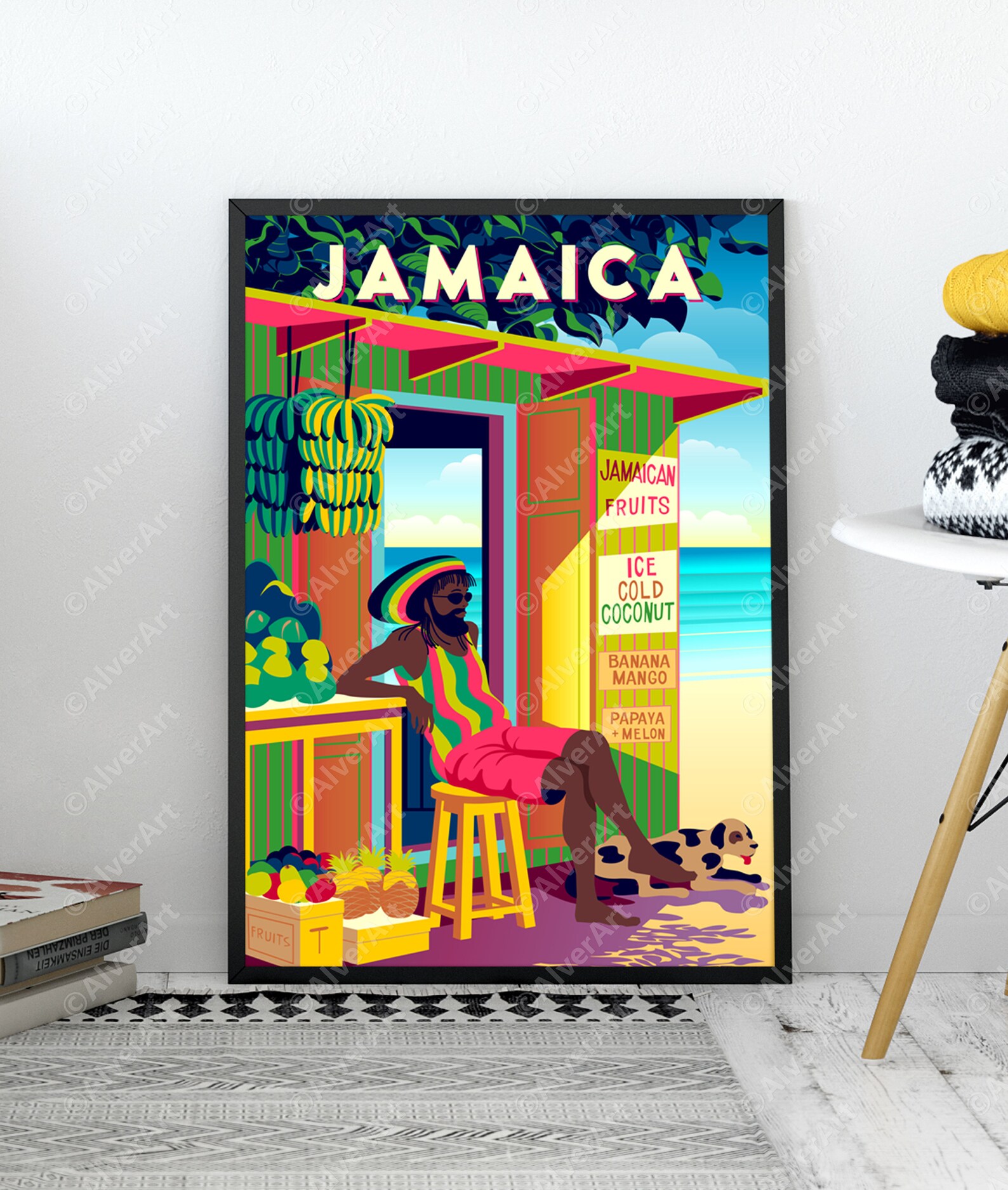 Caribbean Poster Jamaica Poster Jamaica Tropical Print Etsy
