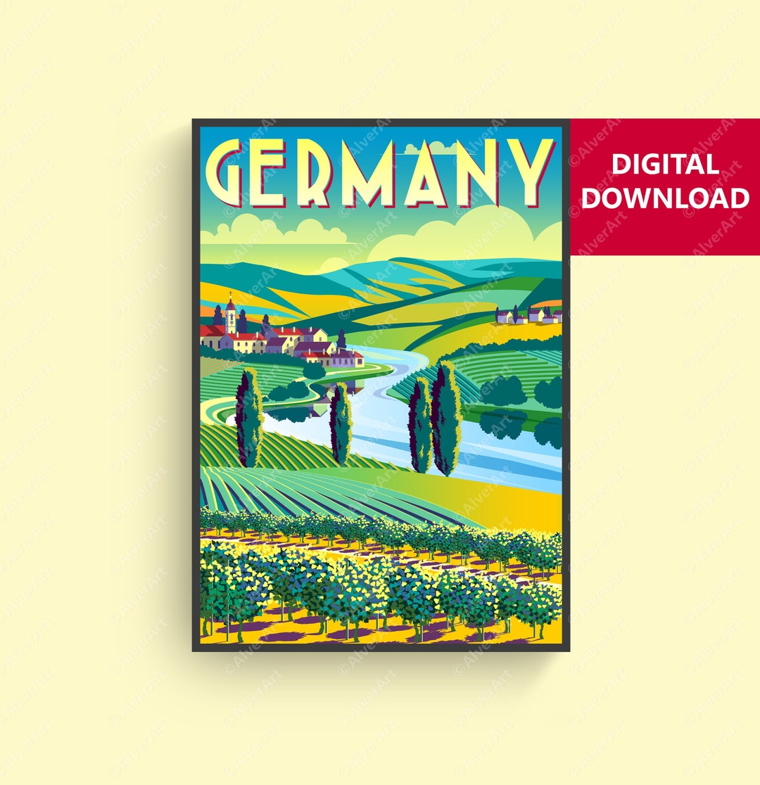 Germany Poster, Germany Travel Print, Germany Landscape Wall Art