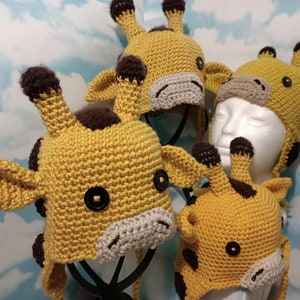 Giraffe hat crochet pattern