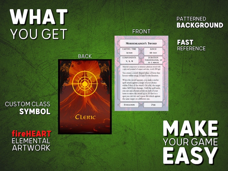 Dnd 5e Spell Cards Pdf for Clerics Printable Dnd Spell Book SRD Basic Rules D&D Dungeons and