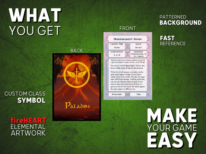 Dnd 5e Spell Cards Pdf for Paladins Printable Dnd Spell Book SRD Basic Rules D&D Dungeons and
