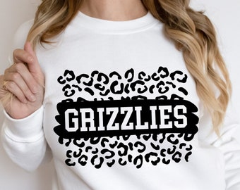 Grizzlies Mascot SVG PNG, Grizzlies svg png, School Mascot, Football team svg, Basketball team svg, School Spirit svg, Grizzlies Cheer
