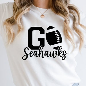 Seahawks football SVG PNG, Go Seahawks, football shirt svg, School Spirit svg, Seahawks Team Mascot, Seahawks Cheer svg, Seahawks png