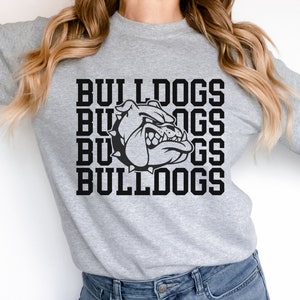 Bulldogs football svg png, School mascot svg, Bulldogs Team svg, Game Day svg, Bulldogs Mascot Svg, Silhouette, Cricut Cut File