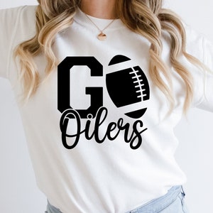 Oilers Football Shirt SVG PNG, Oilers Mascot Svg, Oilers Svg, Oilers Design Svg, Football, Sport, Digital Cut File, Instant Download