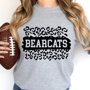 Bearcats football SVG PNG, football shirt svg, School Spirit svg, Bearcats Team Mascot, Bearcats Cheer svg, Bearcats png