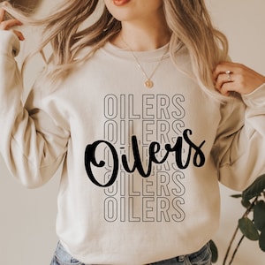 Oilers Football Shirt SVG PNG, Oilers Mascot Svg, Oilers Svg, Oilers Design Svg, Football, Sport, Digital Cut File, Instant Download