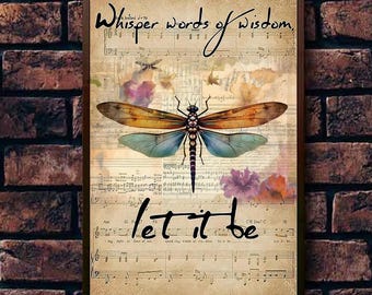 SIGNCHAT Whisper Words of Wisdom S Room - Poster decorativo da parete in metallo, 20 x 30 cm