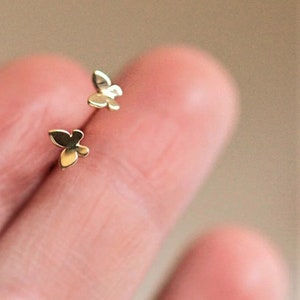 14K Solid Gold Butterfly Wing Earring Helix Half Wing Butterfly