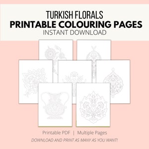 Large Print Floral Coloring Pages 35 Unique Floral Patterns for Mindfulness  Coloring Instant Download 
