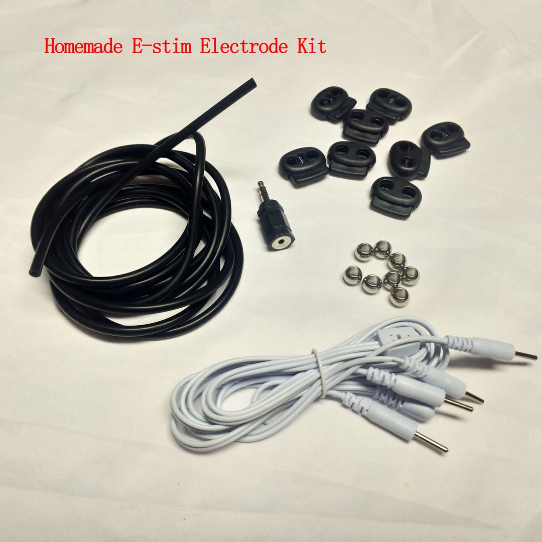 Homemade E-stim DIY Electrodes Conductive Rubber Tubing