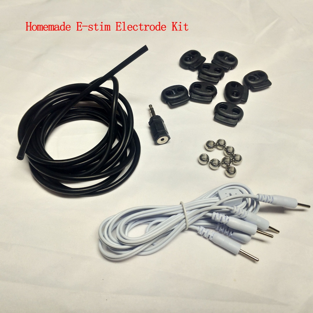 Homemade Estim DIY Electrodes Conductive Rubber Tubing Kit for