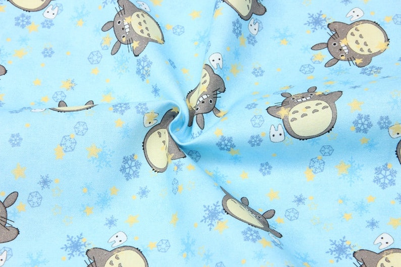 Japanese Anime Fabric Animation Cartoon Anime Fabric 100% Cotton Fabric By The Half Yard image 4