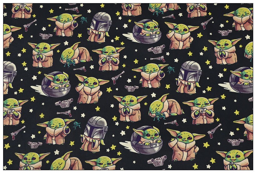 Baby Yoda Fabric Star Wars Fabric Cartoon Anime Fabric 100 Cotton