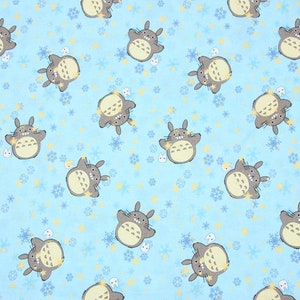 Japanese Anime Fabric Animation Cartoon Anime Fabric 100% Cotton Fabric By The Half Yard image 1