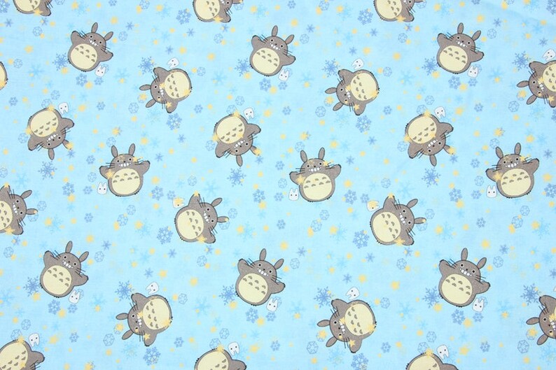 Japanese Anime Fabric Animation Cartoon Anime Fabric 100% Cotton Fabric By The Half Yard image 1