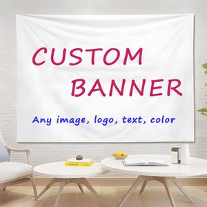 Custom Fabric (Image/Text/Design/Logo) , Personalized Fabric, Sold By The 1/2 Yard, 100% Cotton Fabric, Printed Banner Fabric