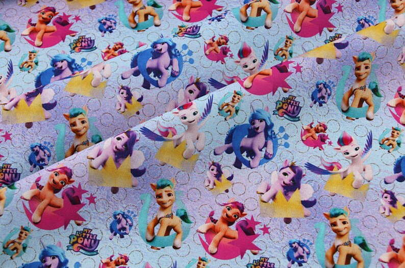 My Little Pony Fabric Cartoon Anime Fabric 100 Cotton Fabric by the