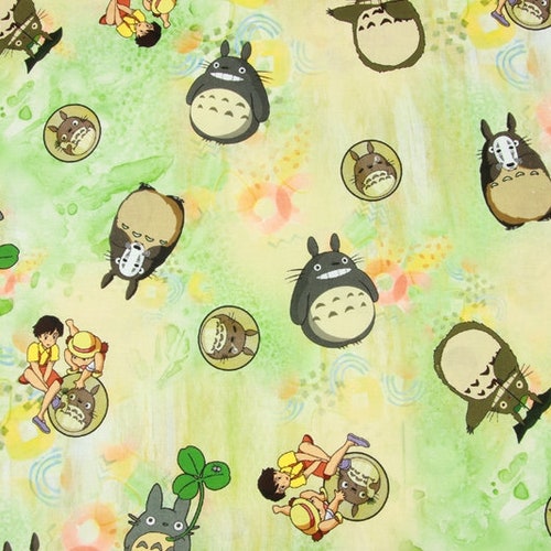 Japanese Anime Fabric Animation Cartoon Fabric 100 Cotton Etsy