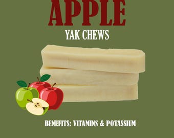 Apple Yak Chew: All-Natural Long-Lasting Dog Treat