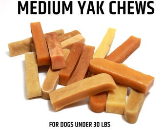 Medium Yak Cheese Chew: All-Natural Himalayan Treat for Dogs Under 30 lbs