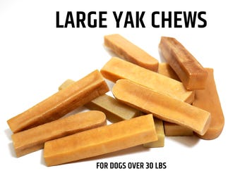 Large Yak Cheese Chews: All-Natural Himalayan Treats for Dogs