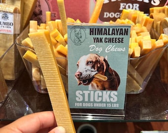 Small Yak Cheese Dog Chew Sticks: Natural, Long Lasting, Under 15 lbs