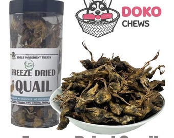 Freeze Dried Quail Treats – Single Ingredient, Grain-Free, High-Protein Training Snack