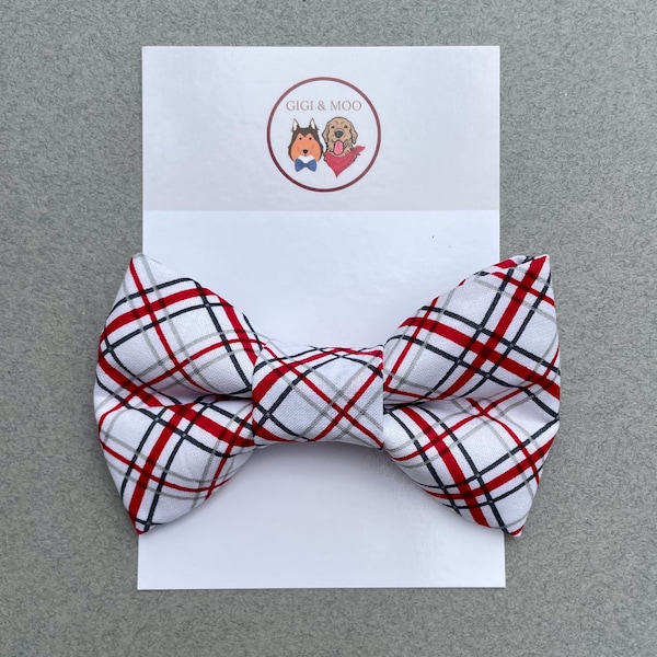 Plaid Dog Bow Ties Etsy