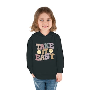 Retro Style Toddler Pullover Fleece Hoodie