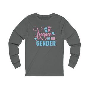 Gender Reveal - Keeper of the Gender Unisex Jersey Long Sleeve Tee
