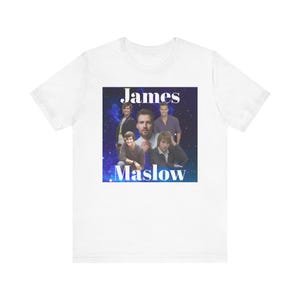 Dubbelsidig design - Big Time Rush - James Maslow - Unisex jerseytröja med kort ärm