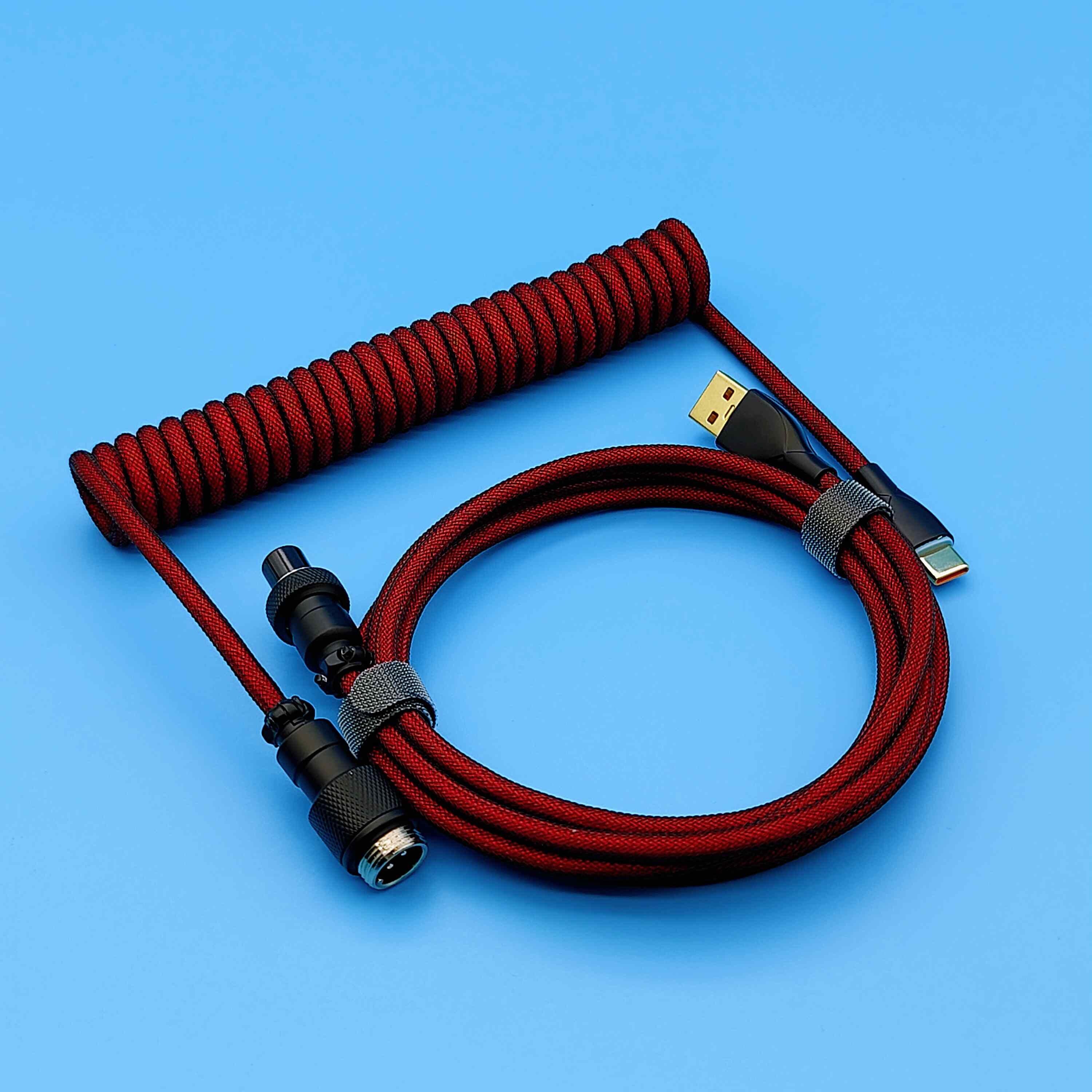 Achetez Câble Clavier USB Type-C en Spirale Avec Connecteur Aviator Pour le  Clavier de Jeu Mécanique - Blanche de Chine