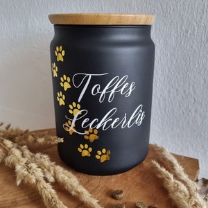 Personalized treat jar for dogs and cats | Treat storage box