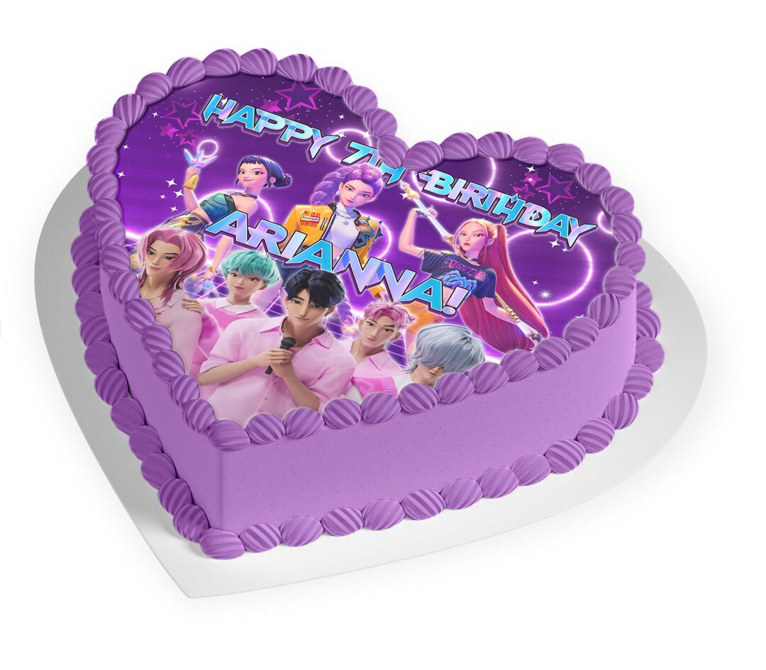 Kpop Demon Hunters Printable Cake Topper