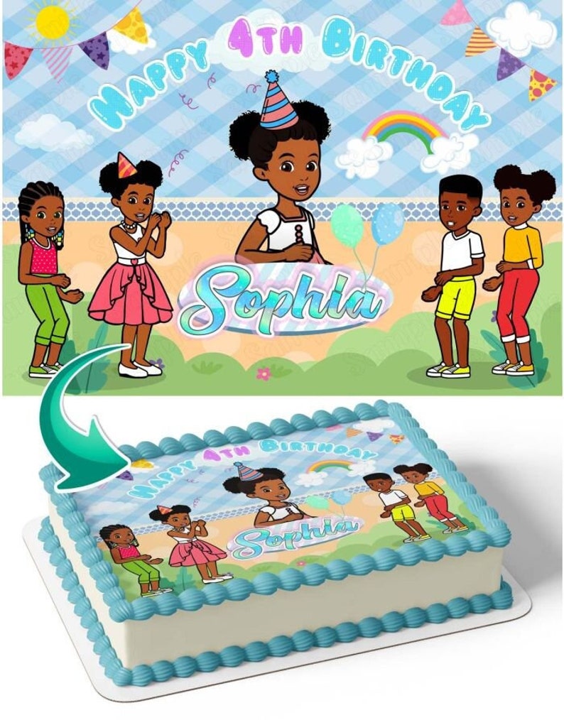 Gracie's Corner Edible Image Cake Topper Personalized - Etsy Canada