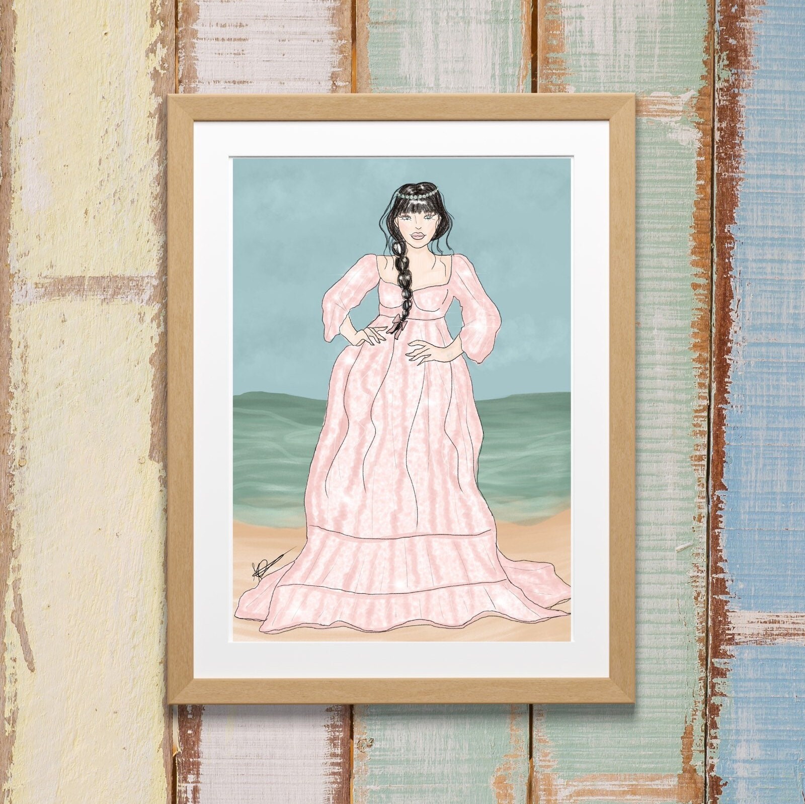 Beach Chic Art Print — Jessie Estrada Art