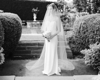 Purity - Two tier tulle wedding veil