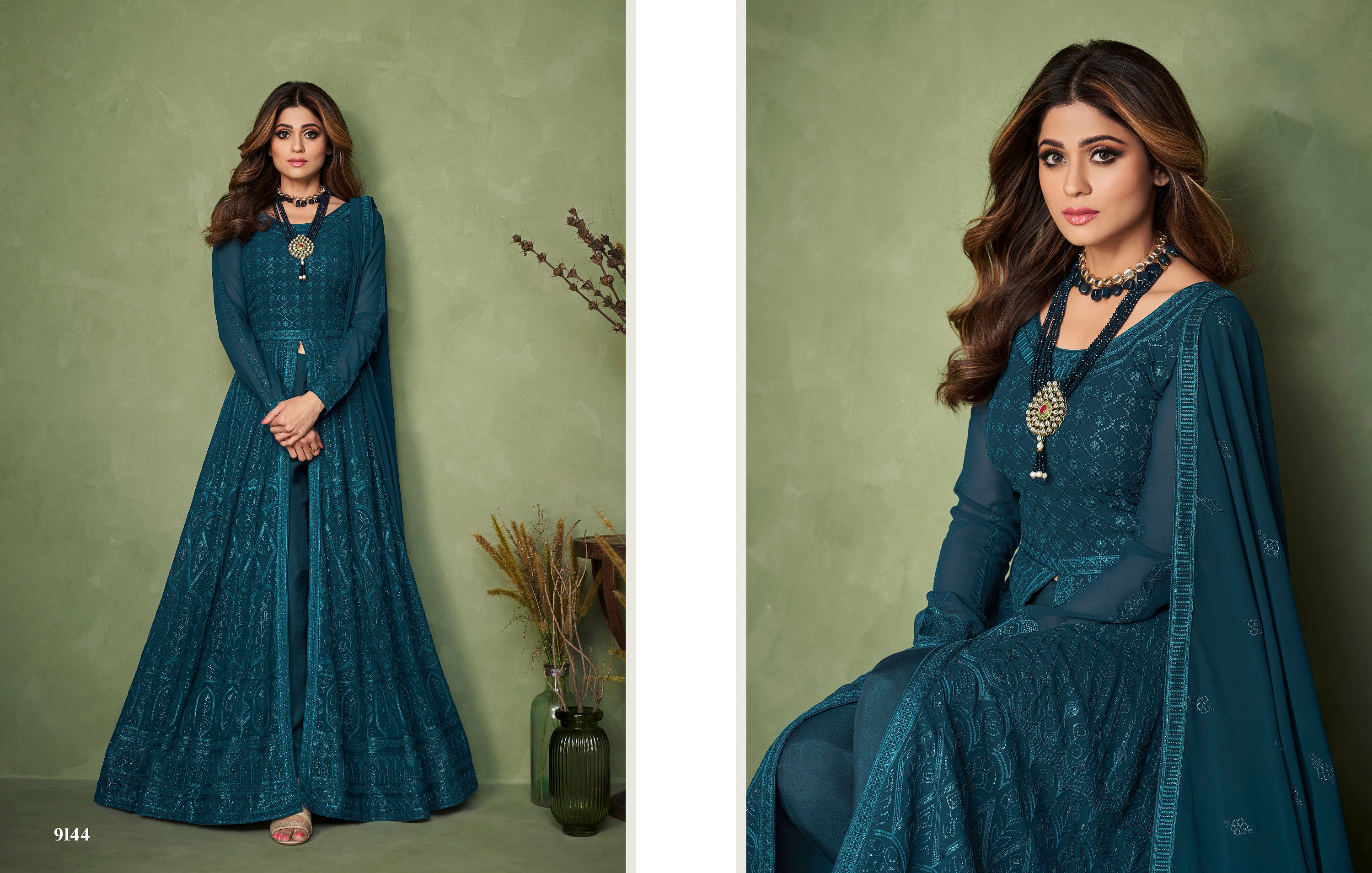 Madhubala Nitya Designer Anarkali Style Suit | Designer anarkali, Anarkali  suit, Elegant fashion wear