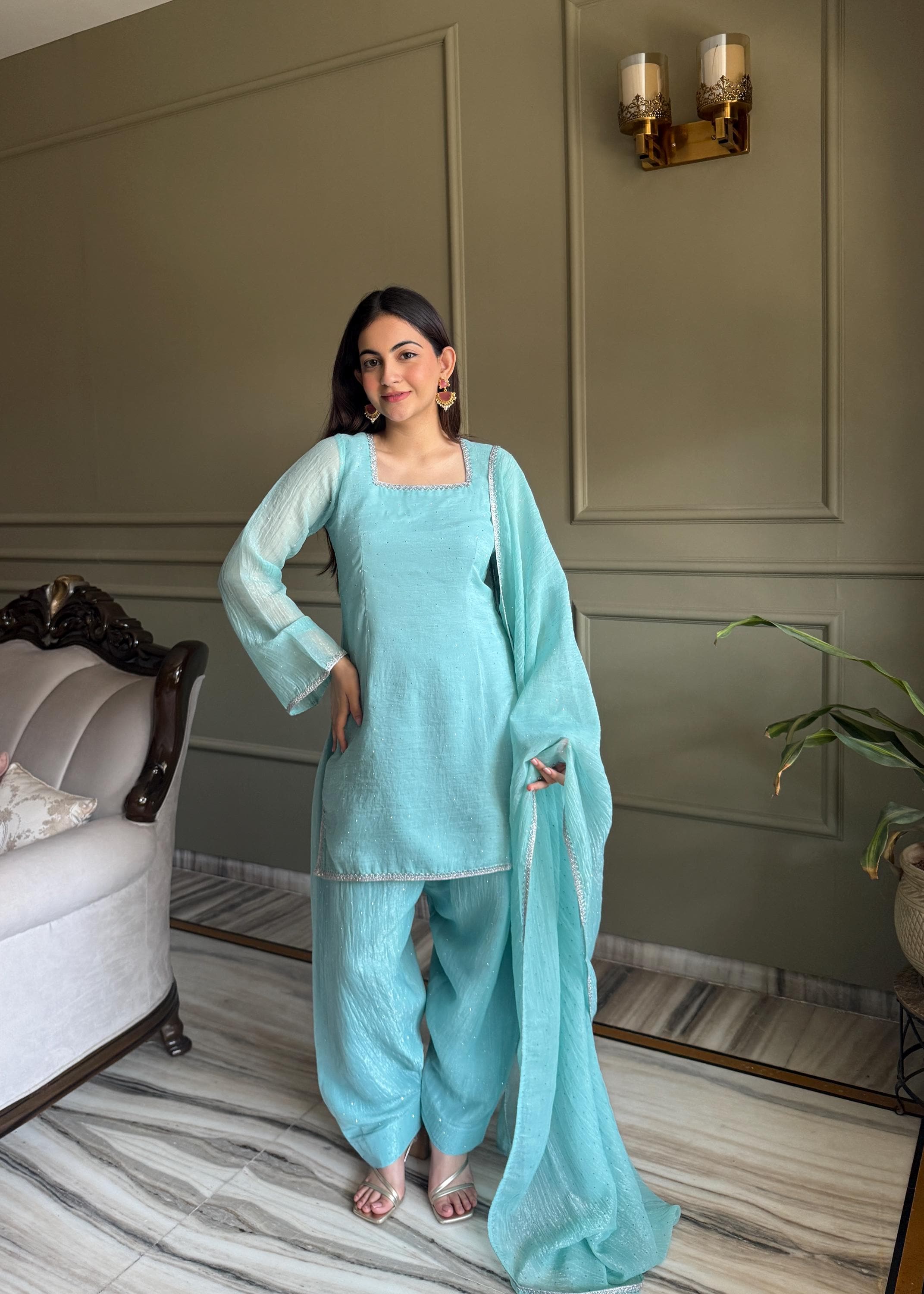 Aqua Blue Indian Wedding Dress - Etsy