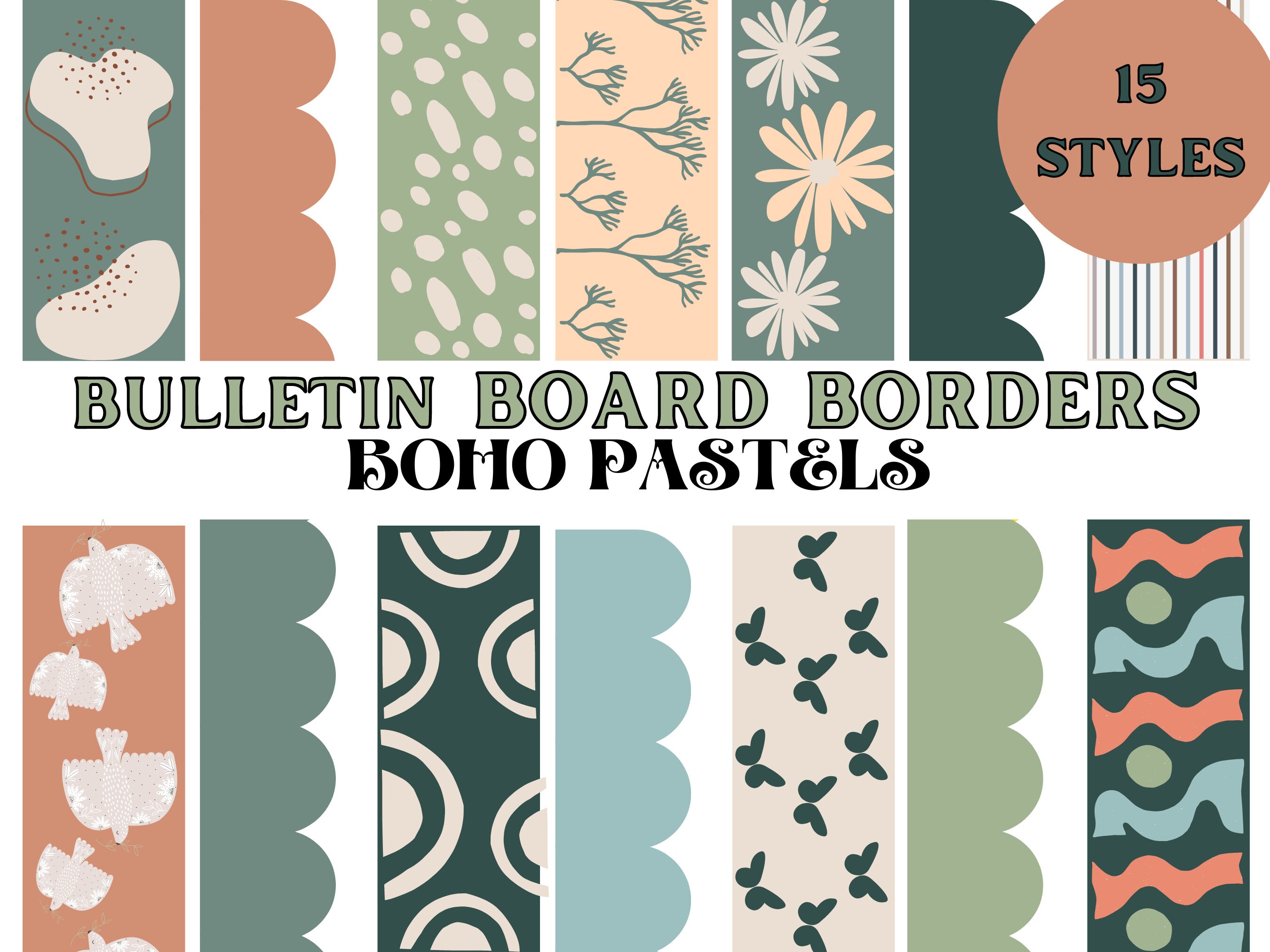 Boho Bulletin Board Borders Boho Bulletin Board Cute Bulletin Borders